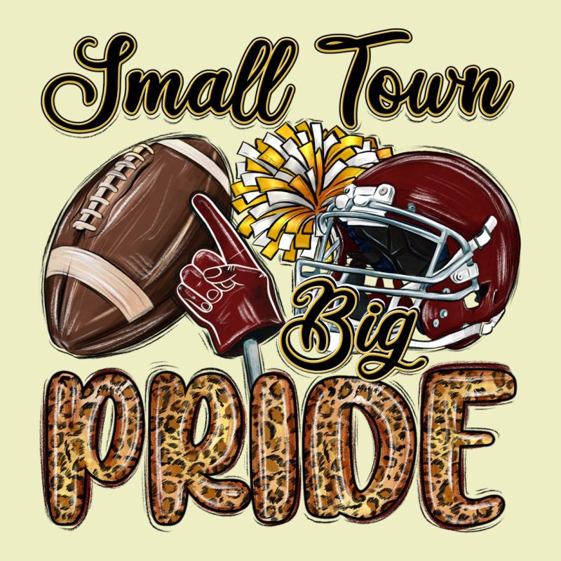 Small Town Big Pride Maroon Yellow Urban Hoodie by MaliasSmallBusiness | Teevron