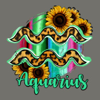 Aquarius Zodiac Sign Sunflower Leopard Serape Premium Hoodie | Teevron
