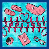 Nurse Heart Beat Seamless Pattern Premium Sweatshirt | Teevron
