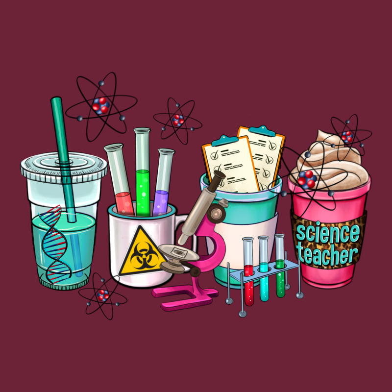 Science Teacher Coffee Cups Long Sleeve Tee by AdoDesignShop | Teevron