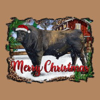 Merry Christmas Black Angus Bull And Farm Long Sleeve Tee | Teevron