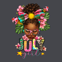 July Girl Afro Woman Summer Long Sleeve Tee | Teevron