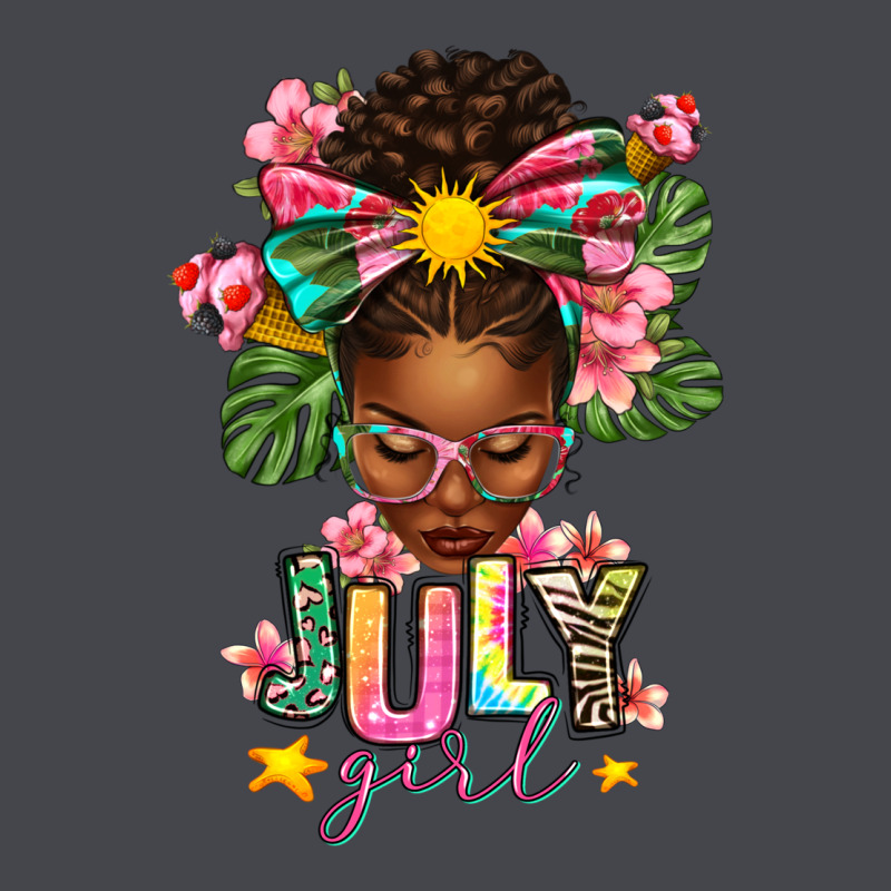 July Girl Afro Woman Summer Long Sleeve Tee by texasbilliewilder | Teevron