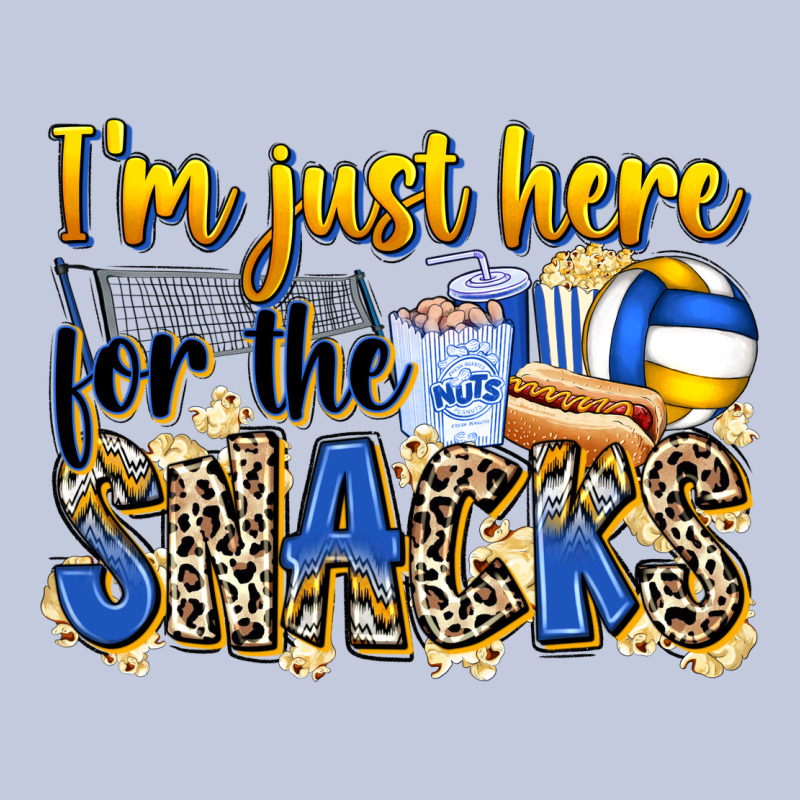 I'm Just Here For The Snacks Volleyball Long Sleeve Tee by Zillion Design Studio | Teevron