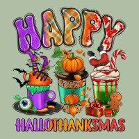 Happy Hallothanksmas Coffee Cups Urban Heavy Tee | Teevron
