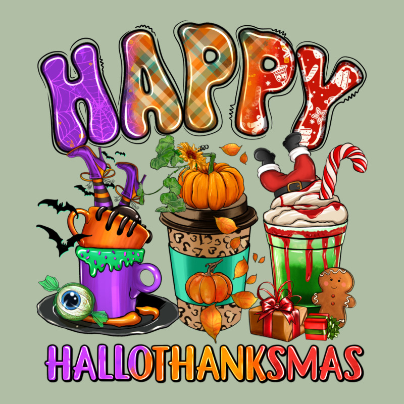 Happy Hallothanksmas Coffee Cups Urban Heavy Tee by RanaPortraitStore | Teevron