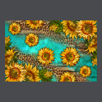 Western Sunflowers Skinny Metal Can Holder Zipper Hoodie | Teevron