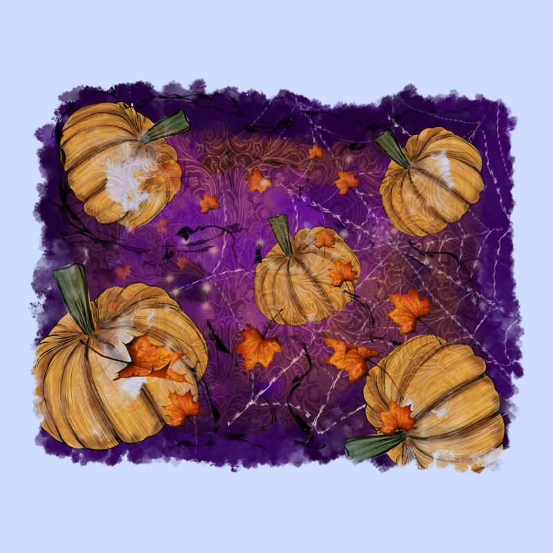 Halloween Pumpkin Cobweb Background Urban Heavy Tee by RanaPortraitStore | Teevron