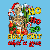 Christmas Ho Ho Ho Holy Shit What A Year Skeleton Premium Sweatshirt | Teevron