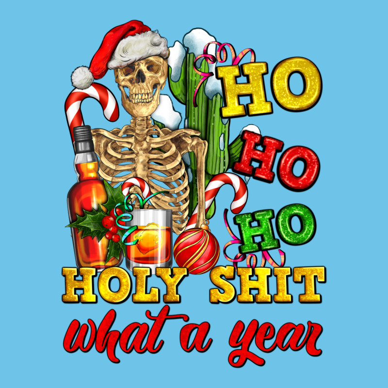 Christmas Ho Ho Ho Holy Shit What A Year Skeleton Premium Sweatshirt by AdoDesignShop | Teevron