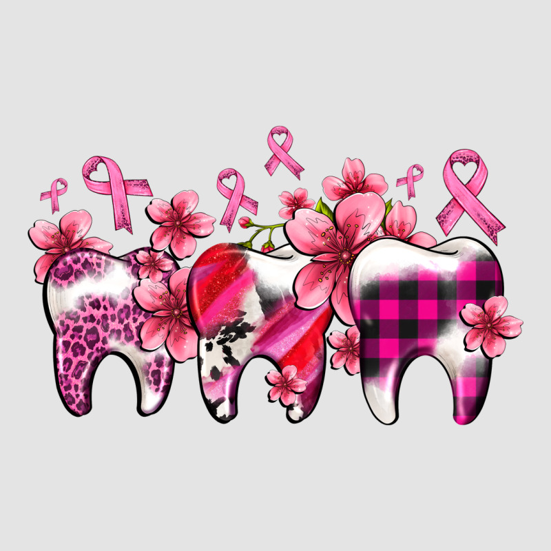 Cancer Ribbon With Teeth Premium Sweatshirt by AdoDesignShop | Teevron
