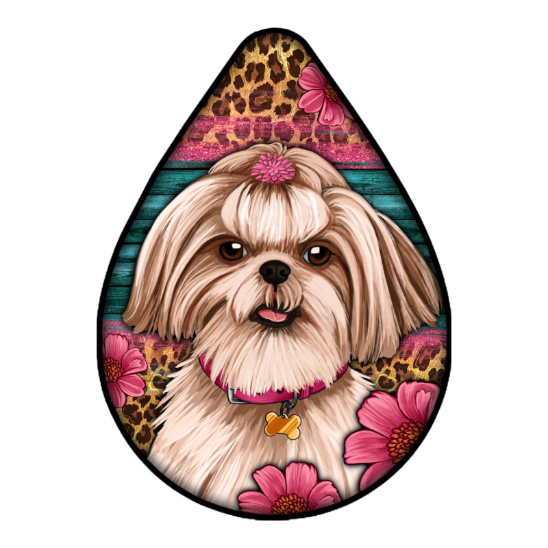Shih Tzu Teardrop Earrings Premium Sweatshirt by Artiststas | Teevron