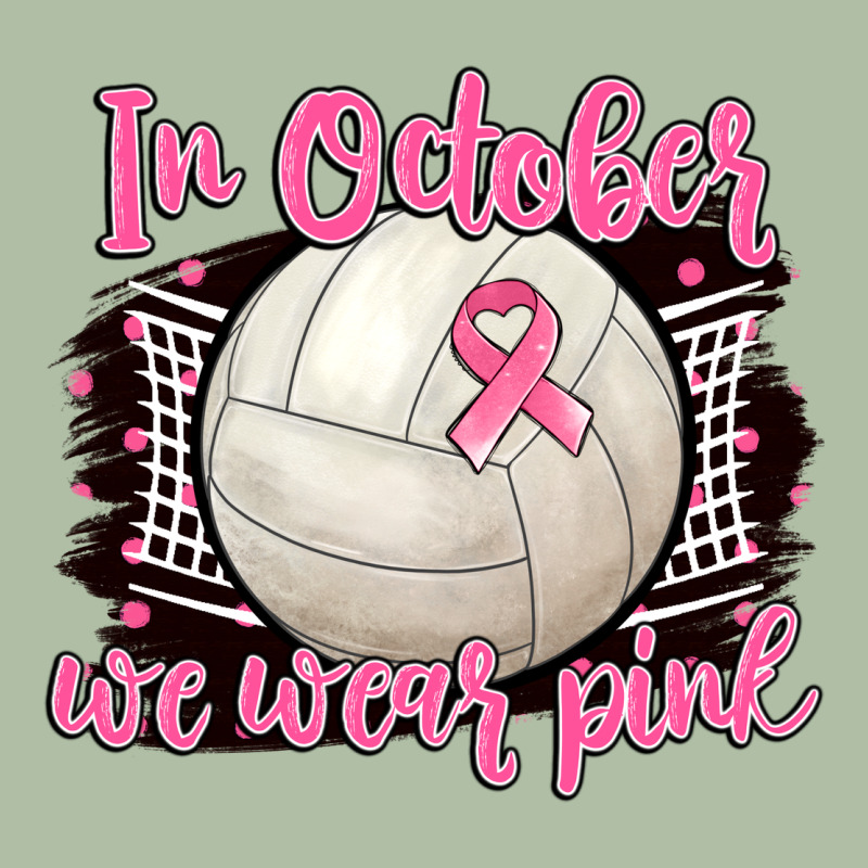 In October We Wear Pink Volleyball Urban Heavy Tee by BarkalooDesign | Teevron
