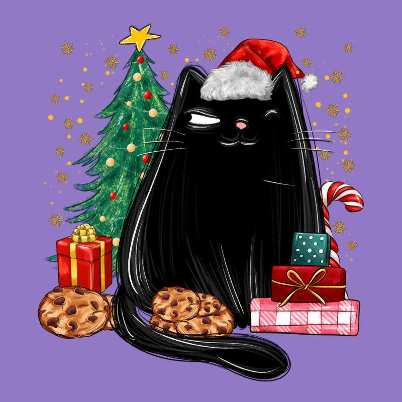 Christmas Black Cat Urban Hoodie by MaliasSmallBusiness | Teevron