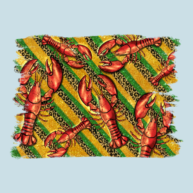 Mardi Gras Crawfish Background Ladies Tee by BarkalooDesign | Teevron