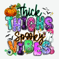 Thick Thighs Spooky Vibes Urban Heavy Tee | Teevron