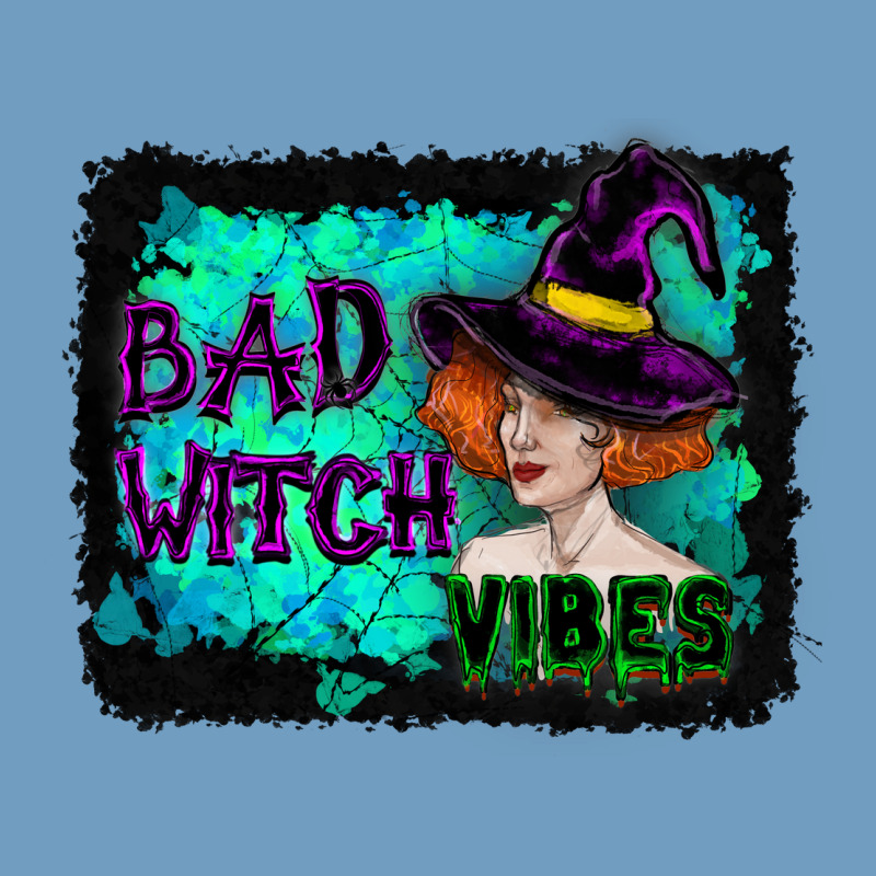 Halloween Bad Witch Vibes Watercolor Urban Heavy Tee by RanaPortraitStore | Teevron