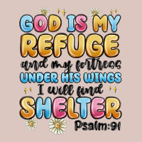 God Is My Refuge And My Fortress Under His Wings Premium Hoodie | Teevron