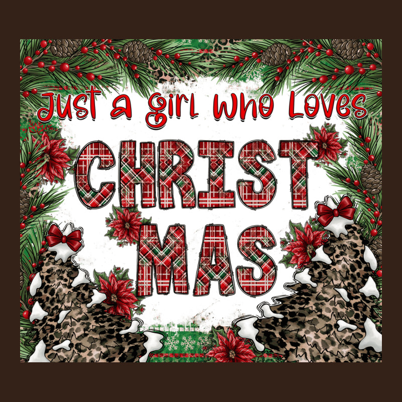 Just A Girl Who Loves Christmas Heavy Core Tee by CowhideDigitalArt | Teevron