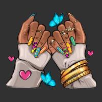 Afro Woman Nail Art Urban Heavy Tee | Teevron