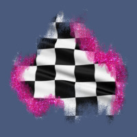 Race Flag Glitter Patch Vintage Hoodie | Teevron