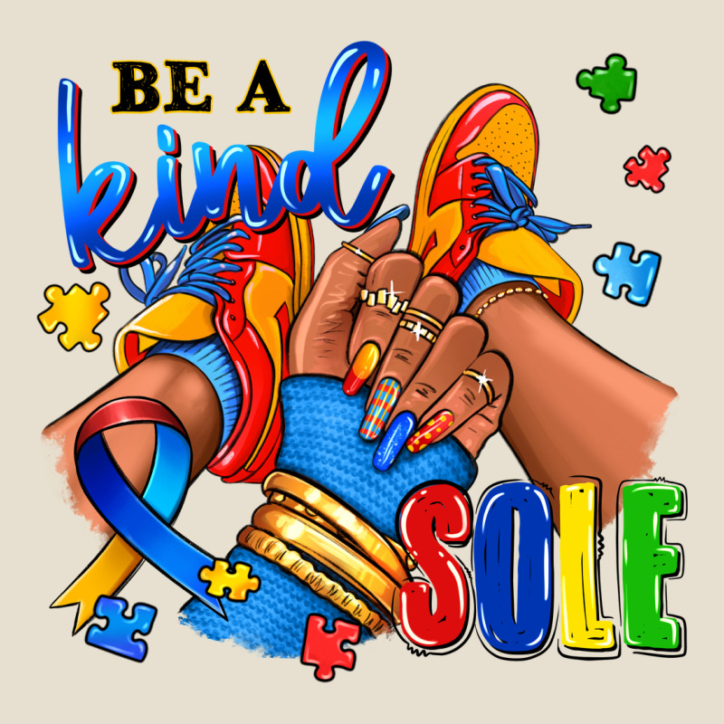 Be A Kind Sole Autism Afro Girl Sneakers Urban Heavy Tee by RanaPortraitStore | Teevron