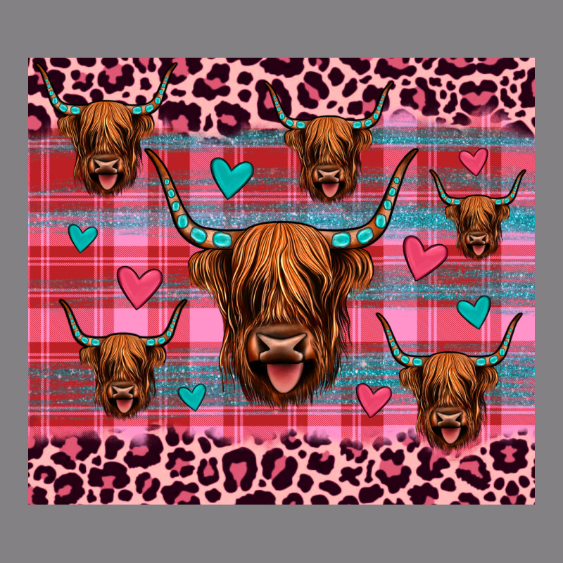 Highland Cow Valentines Heavyweight Hoodie by JahusDesignShop | Teevron
