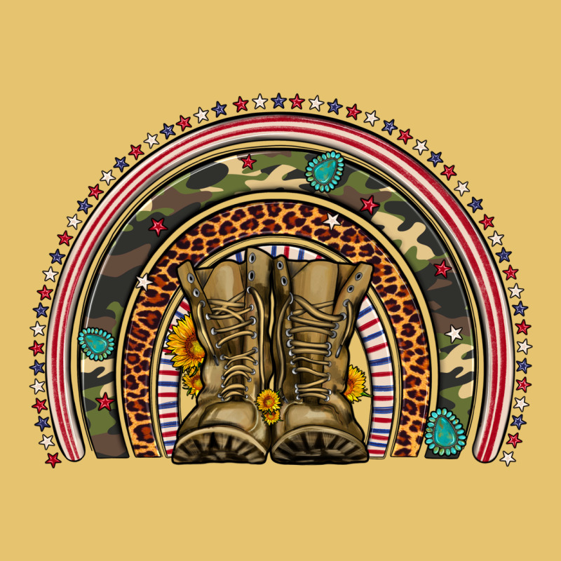 Soldier Boots Camouflage Leopard Gemstone Rainbow Premium Sweatshirt by Artiststas | Teevron