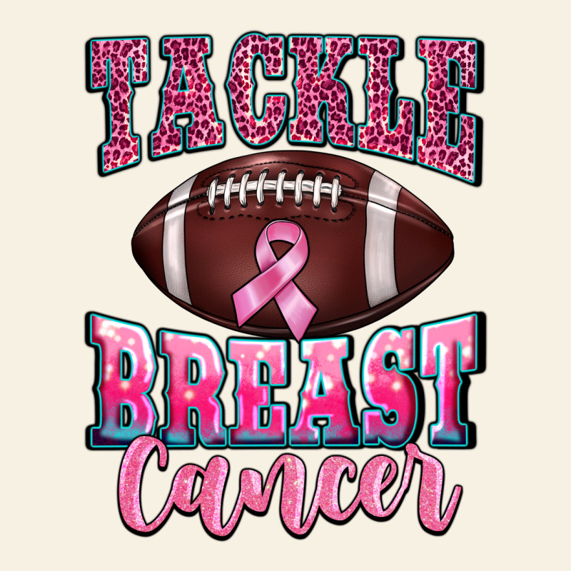 Tackle Breast Cancer Vintage Tee by BarkalooDesign | Teevron