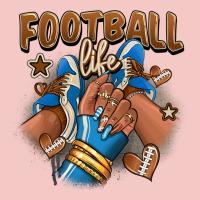 Football Life Afro Girl Sneakers Urban Heavy Tee | Teevron
