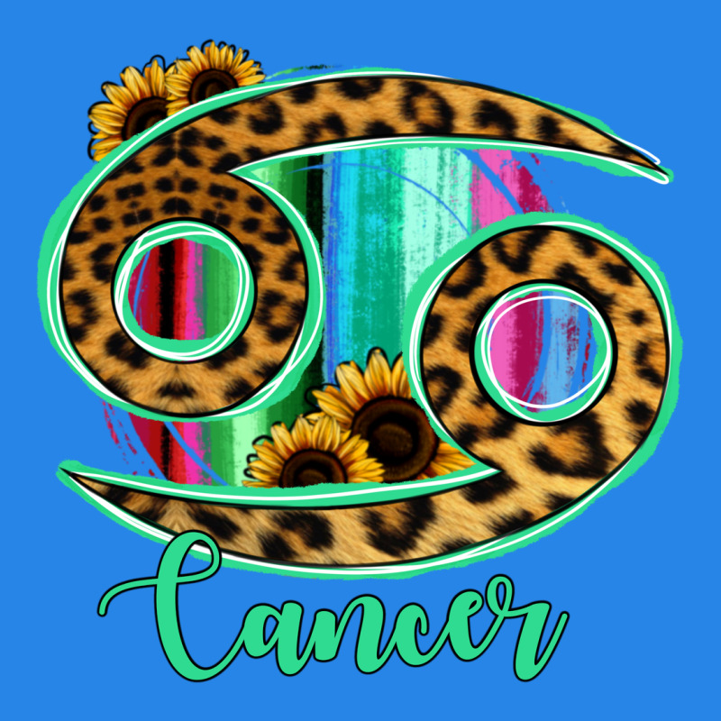 Cancer Zodiac Sign Sunflower Leopard Serape Premium Hoodie by RanaPortraitStore | Teevron