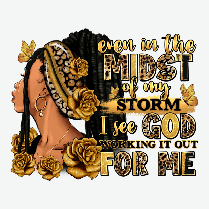 Even In The Midst Of My Storm Afro Woman Urban Heavy Tee by RanaPortraitStore | Teevron