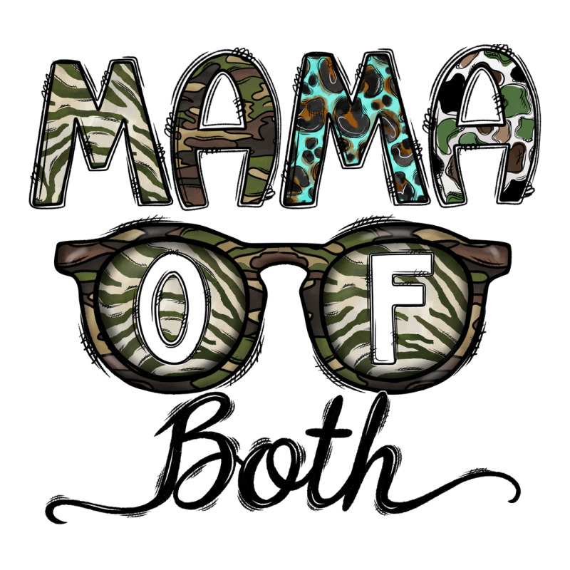 Mama Of Both Zipper Hoodie by CowhideDigitalArt | Teevron