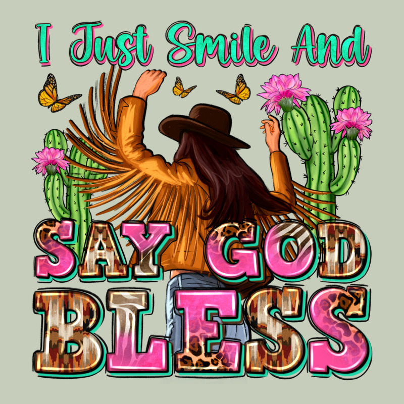 I Just Smile And Say God Bless Long Sleeve Tee by Zillion Design Studio | Teevron