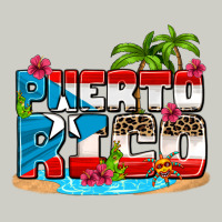 Puerto Rico And Flowers With Frog Heavyweight Hoodie | Teevron