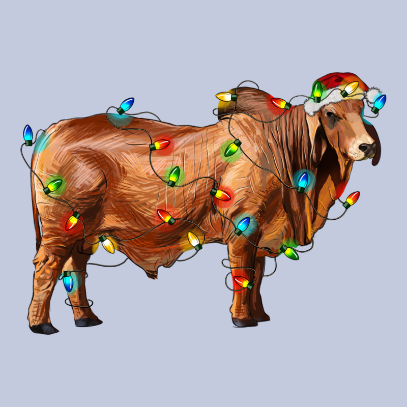 Brahman Bull With Christmas Lights Long Sleeve Tee by RanaPortraitStore | Teevron
