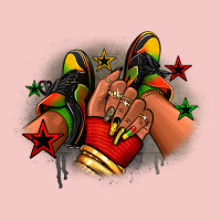 Juneteenth Black Girl Sneakers Urban Heavy Tee | Teevron