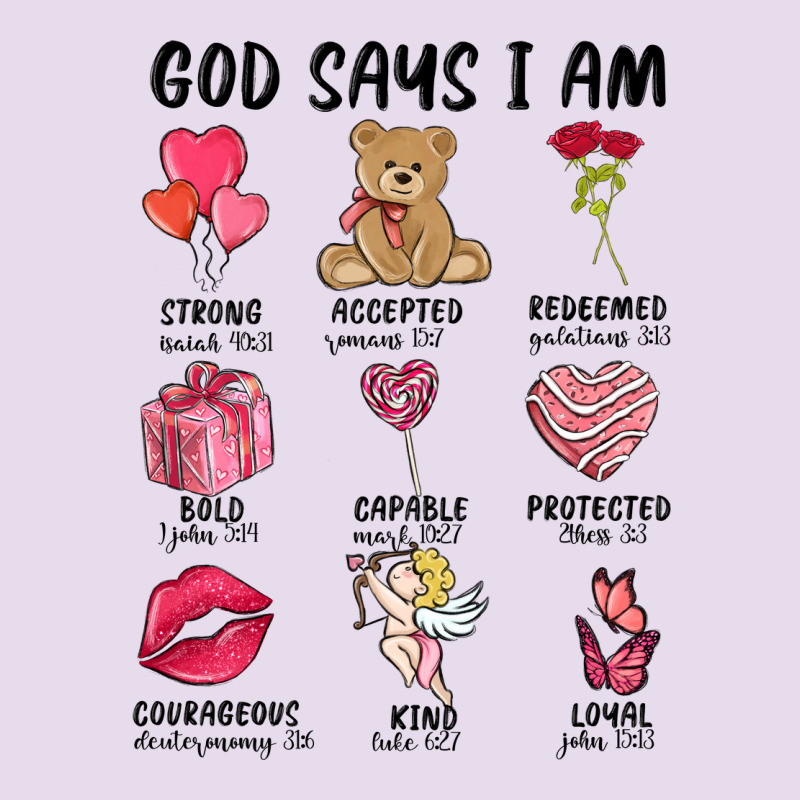 God Says I Am Valentine's Day Premium Hoodie by MaliasSmallBusiness | Teevron