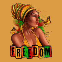 Juneteenth Freedom Afro Woman Urban Heavy Tee | Teevron