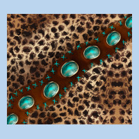 Leopard Gemstone Leather Classic Tee | Teevron