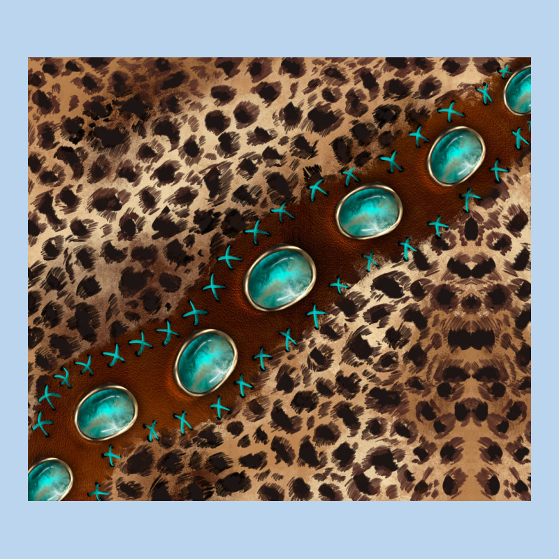 Leopard Gemstone Leather Classic Tee by BarkalooDesign | Teevron