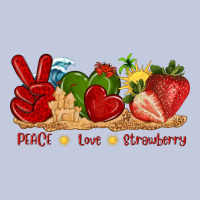 Peace Love Strawberry With Summer Long Sleeve Tee | Teevron