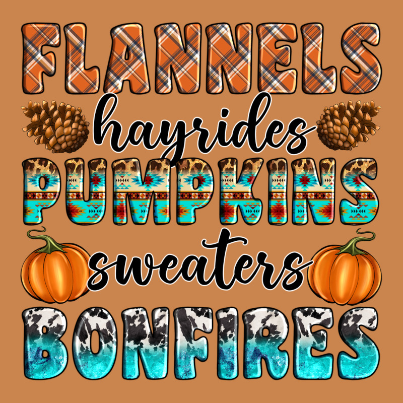 Flannels Hayrides Pumpkins Sweaters Bonfires Heavyweight Hoodie by Artiststas | Teevron