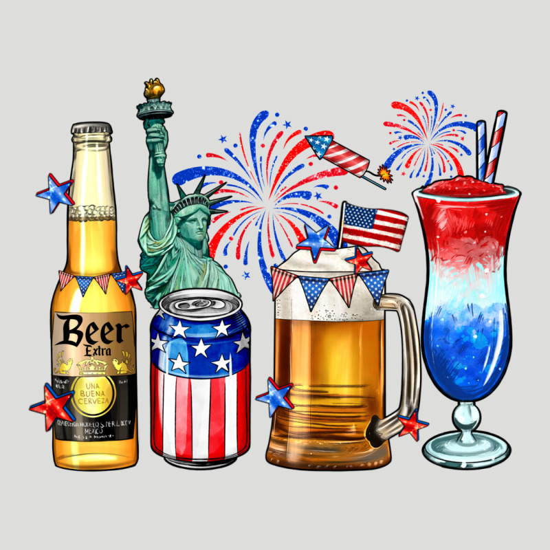 4th Of July American Drinks Zipper Hoodie by Neo Western | Teevron