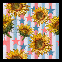 Patriotic Sunflowers Stripes And Stars Seamless Patrern Premium Sweatshirt | Teevron