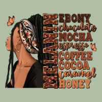 Melanin Many Shades Of Brown Afro Woman Urban Heavy Tee | Teevron