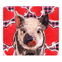 valentine's day glitter hearts pig | Teevron