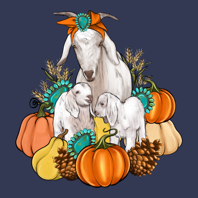 Goat Family Fall Pumpkins Gemstone Heavyweight Hoodie by Artiststas | Teevron