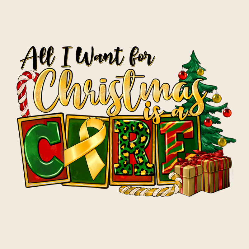 All I Want For Christmas Is Cure Childhood Cancer Zipper Hoodie by FaDigitalArtStudio | Teevron