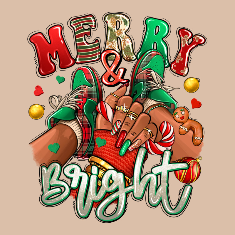 Merry And Bright Black Girl Sneakers Urban Heavy Tee by RanaPortraitStore | Teevron